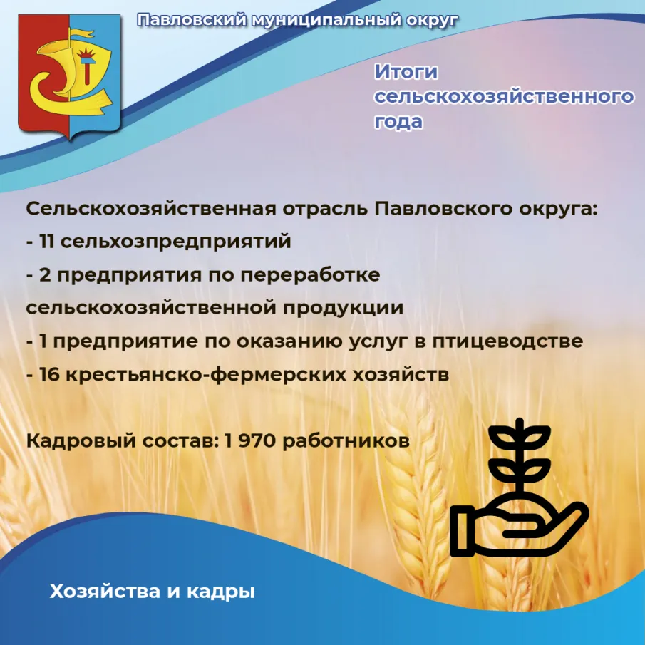 В Павловском округе подвели итоги сельскохозяйственного года